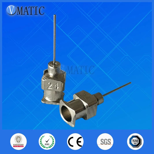 Free Shipping 0.5'' Length 24G All Metal Blunt Stainless Steel 12Pcs Glue Fluid Liquid Dispensing Syringe Needle Tips 1/2 Inch