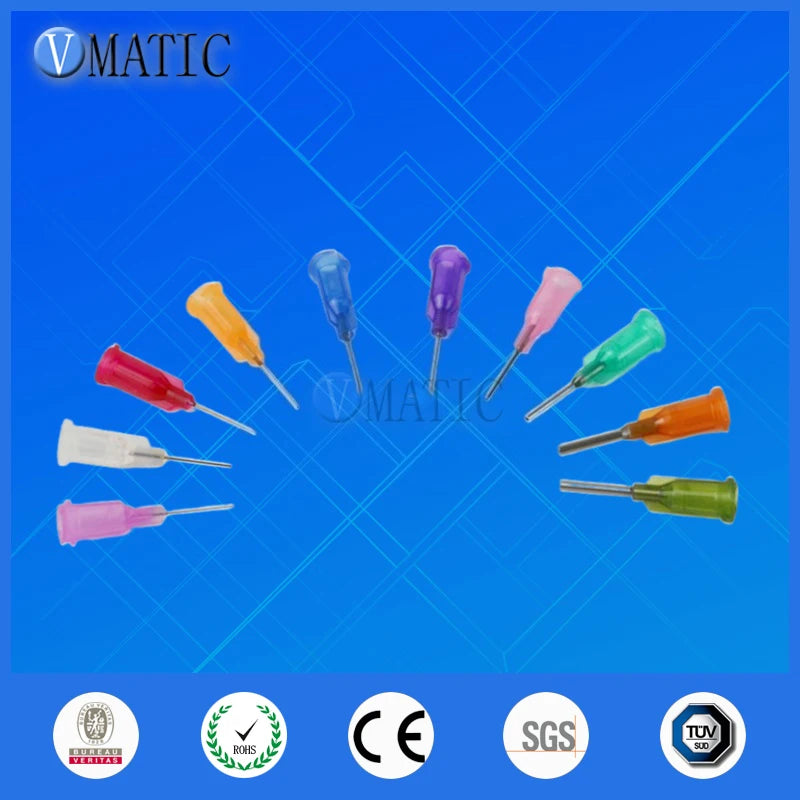 Free Shipping 0.5" Tubing Length 100 Pcs Te Premier Dispense Tips Dispenser Needles 1/2 Inch Dispensing Needle Tips
