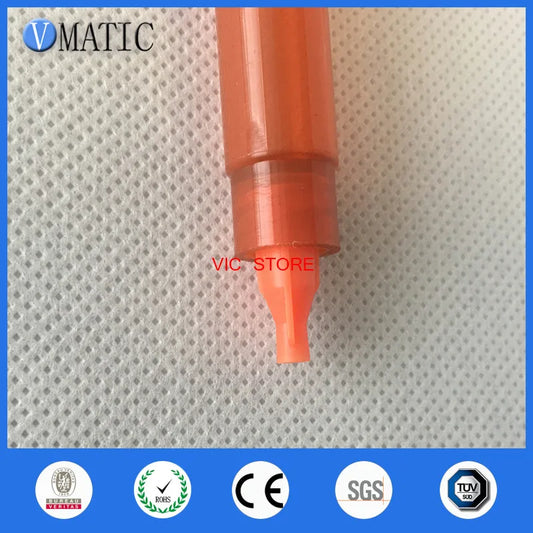 Free Shipping Pack Of 10 X 5cc/ml Amber UV Block Fluid Dispenser Manual Syringe With Plunger Stopper & Piston