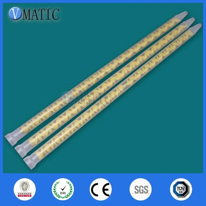 Free Shipping Plastic Resin Static Mixer Ms13-36 Mixing Nozzles For Duo Pack Epoxies (Yellow Core)