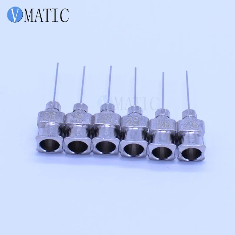 Free Shipping 12Pcs 1/2 Inch Needle Tip Length 26G Stainless Steel Epoxy Glue Dispensing Needles