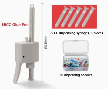 Manual Dual Cartridge Glue Gun 10/30/50cc for AB Glue, Solder Paste, Ink, Silicone - Dispensing Tools