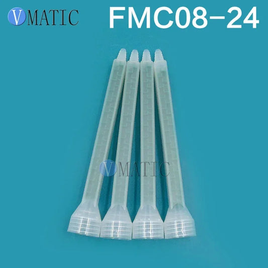 Free Shipping High Quality 5Pcs Resin Static Mixer FMC08-24 Mixing Nozzles Screw Mouth Silicone Mixing Tube Nozzle