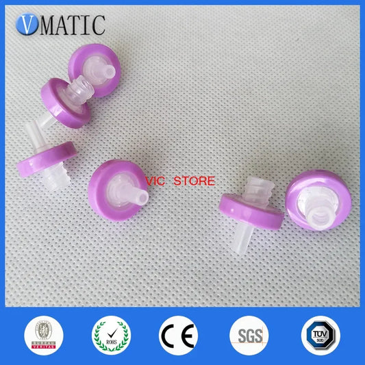 ‌0.45μm Nylon Syringe Filter | 13mm 100-Pack Non Sterile for HPLC & Organic Solvents‌