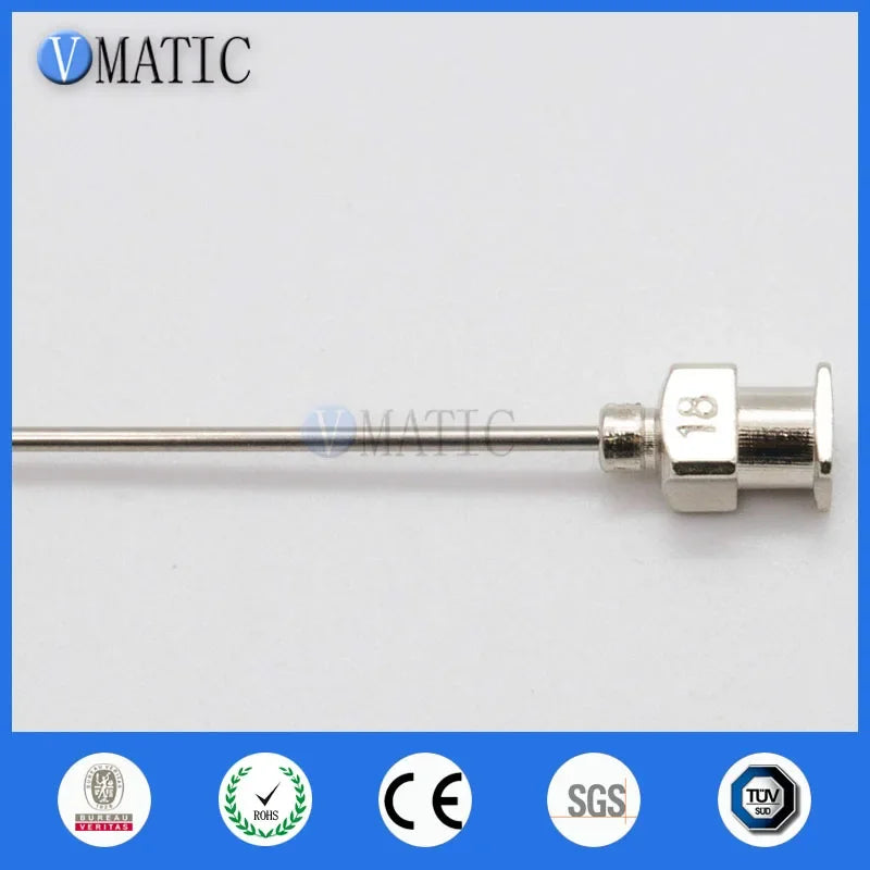 Free Shipping 12Pcs 1 Inch Tip Length 18G Blunt Stainless Steel Glue Dispensing Syringe Needle