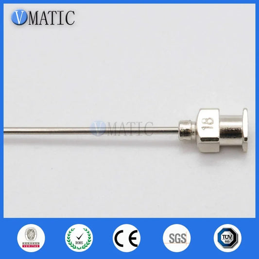Free Shipping 12Pcs 1 Inch Tip Length 18G Blunt Stainless Steel Glue Dispensing Syringe Needle
