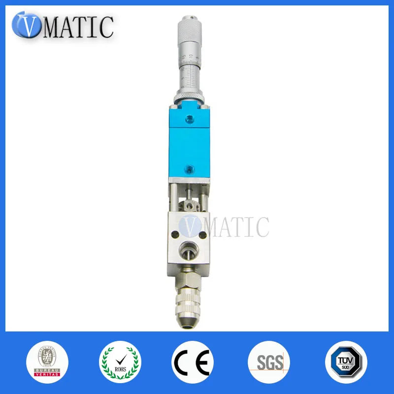 High Quality Pneumatic Double Acting Needle Off (Tip-Seal) Dispensing Valve With Micrometer Tuner