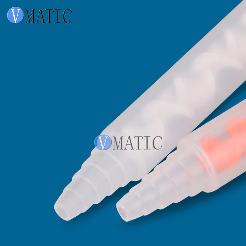 MF08-18 Static Mixing Tube with Bayonet Mount - 18 Helix Elements for Perfect 2-Part Adhesive Mixing | Dispensing Consumable