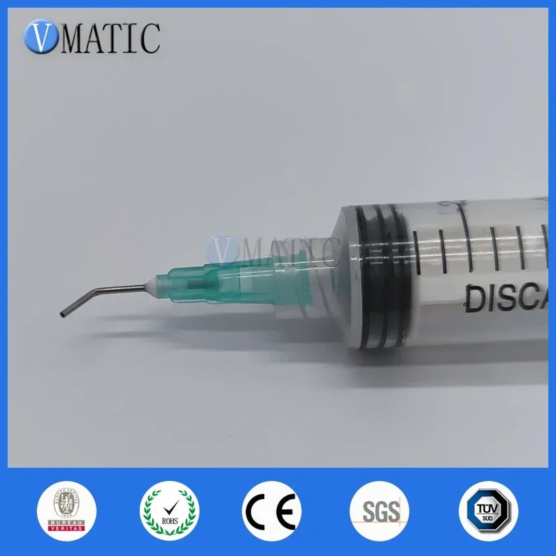 Free Shipping 100 Pieces 21G 45 Bent Degree 0.5'' 1/2 Inch Glue Dispensing Needle Bayonet Type Needles