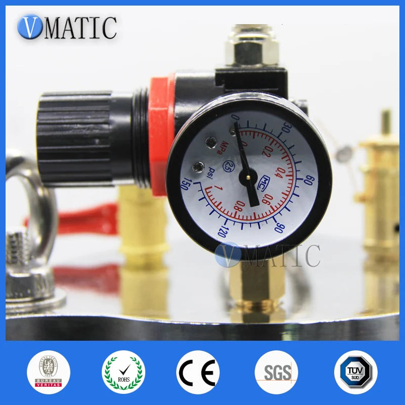High Quality Pneumatic Tank Stainless Steel Pressure Barrel 5L For Liquid Glue Doming Machine Applicator