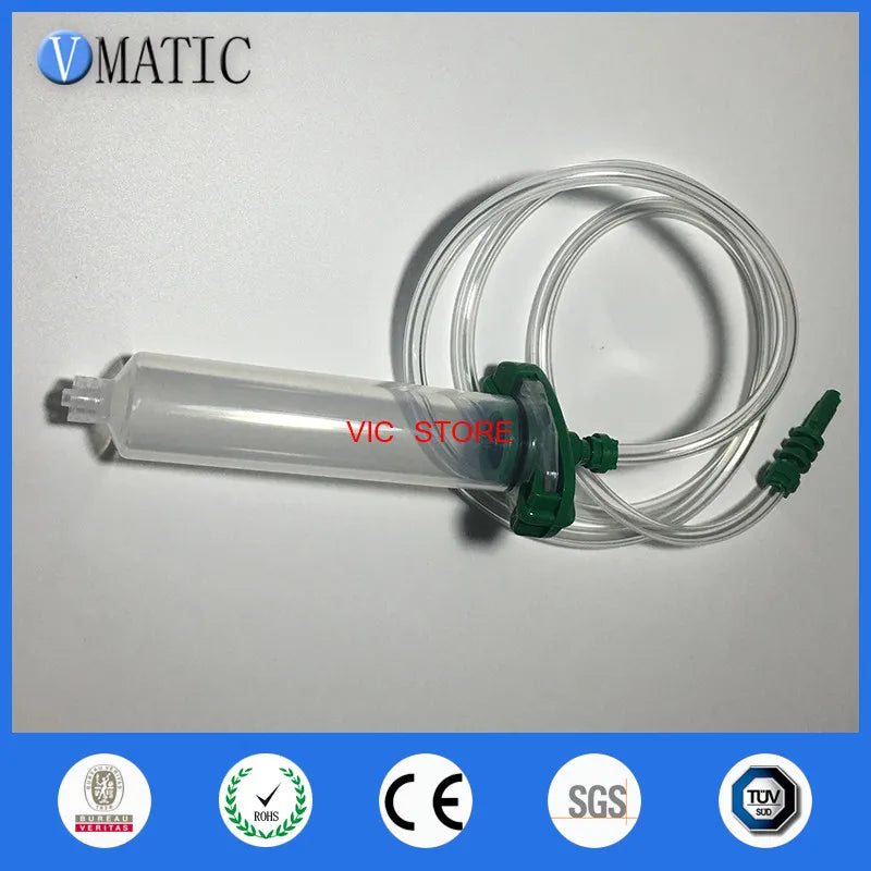 High Quality EFD 5 Sets 5cc 5ml Green Color Syringe Valve Robot Barrel Adapter With Syringe Dispensing Needle Tip