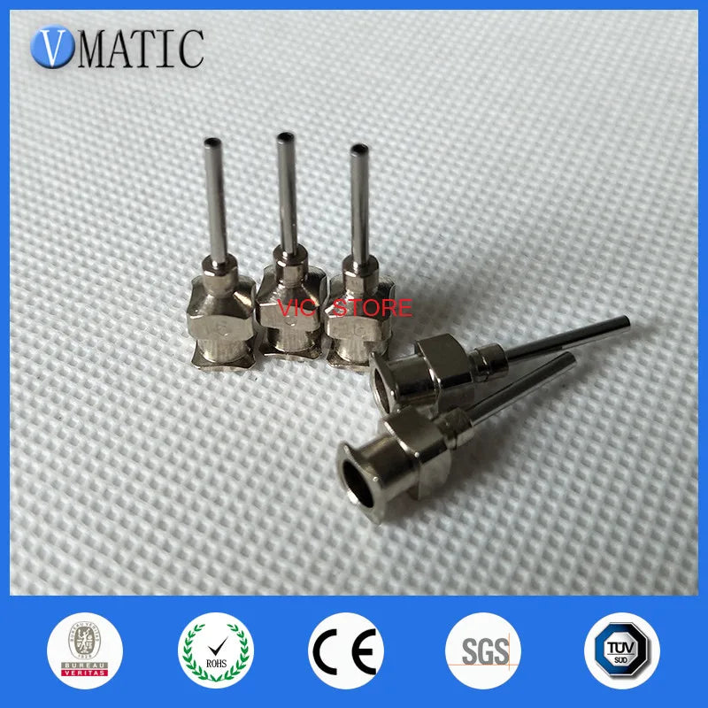 2023 High Precision 0.5'' 16G Stainless Steel Glue Dispensing Tip 12Pcs Liquid Dispenser Needles 1/2 Inch