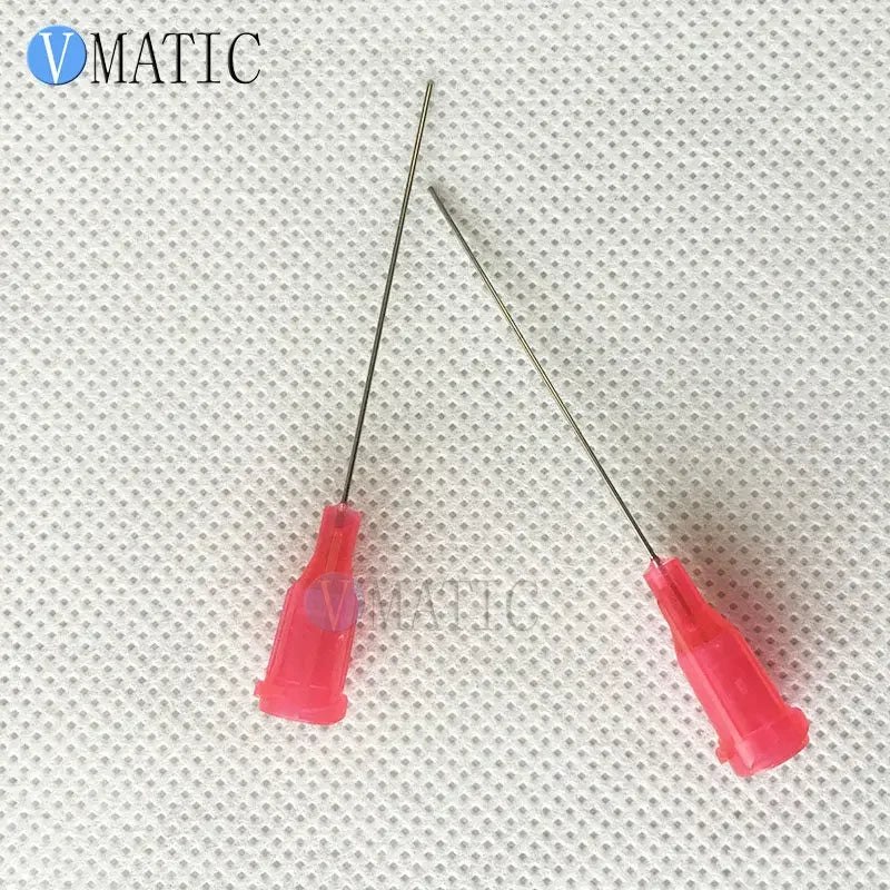 High Quality 1.5'' Tube Length 100Pcs 14/15/16/18/20/21/22/23/25/27 Glue Adhesive Dispensing Needle Tips 1-1/2 Inch