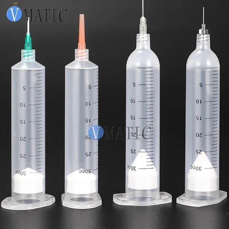 Free Shipping 55/30CC Japanese Style New Scale Pneumatic Dispensing Syringe for American Automation Glue Applicator Gun Adapter