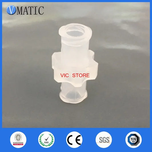 Free Shipping Plastic Female Luer Lock Syringe Fitting Adapter Connector 10pcs