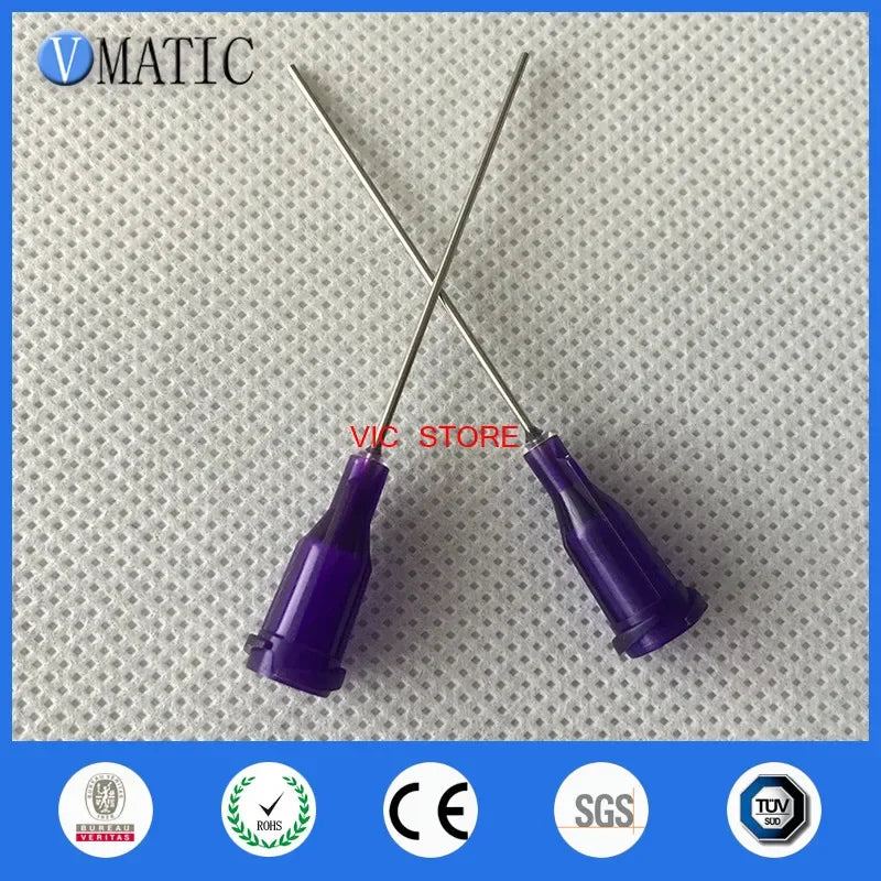 Free Shipping 100Pcs Dispensing Needles 21G Syringe Needle Tip 1 Inch Tubing Length Syringe Needles