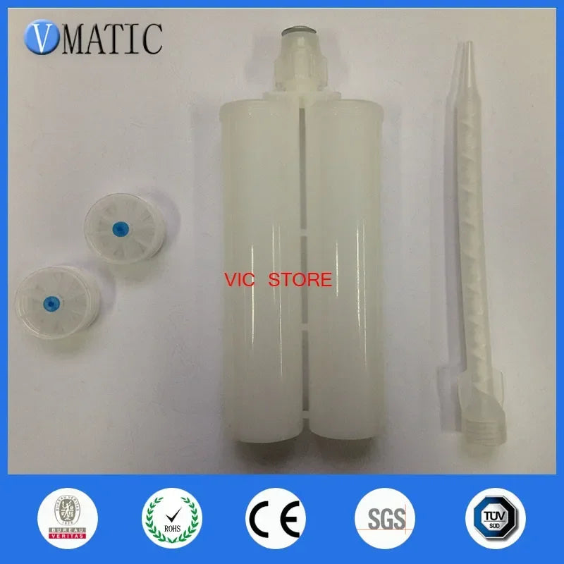 Free Shipping 400ml 400cc Two Component Plastic Cartridge Gun 1:1 Set