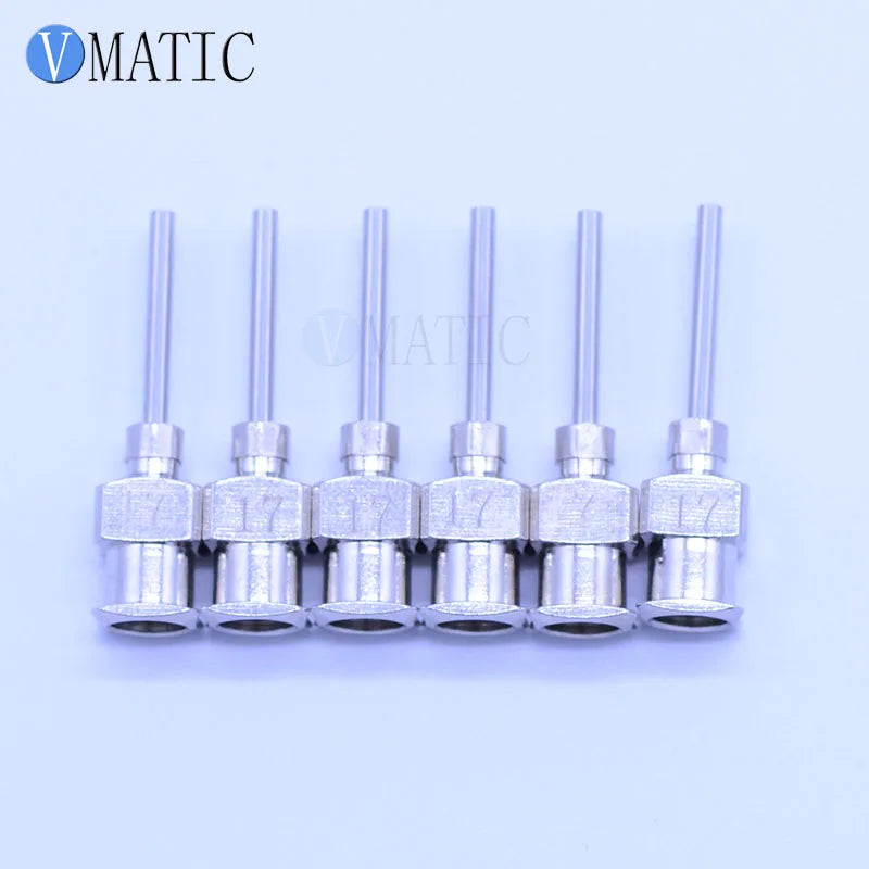 High Quality 0.5'' Length 17G All Metal Tips Blunt Stainless Steel 12Pcs Glue Dispensing Needles Syringe Needle Tips 1/2 Inch