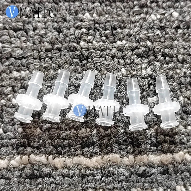 10Pcs 5/32" Barb Female Luer Lock Connector, Polypropylene Syringe Adapter for Liquid Transfer