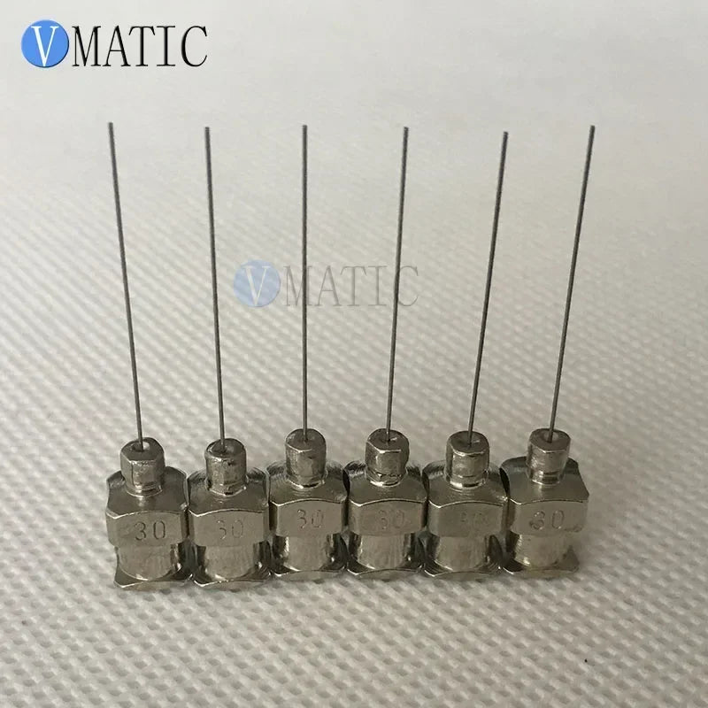 ‌30G 1.5" Industrial Dispensing Needle Tips | 12Pcs Stainless Steel Syringe Needles for Glue/Epoxy/Solder Paste‌