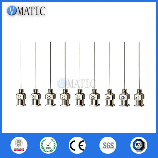 Free Shipping 12Pcs 1 Inch Tip Length 25G Blunt Stainless Steel Glue Dispensing Needles Syringe Needle Glue Dispensing Tips