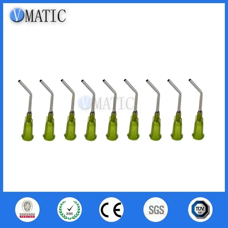 Free Shipping 45 Degree Bent 14G 1 Inch Bent Blunt Tip Syringe Dispensing Needle