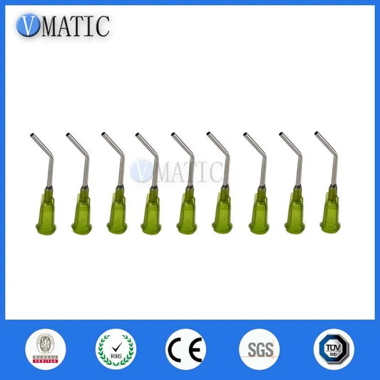 Free Shipping 45 Degree Bent 14G 1 Inch Bent Blunt Tip Syringe Dispensing Needle
