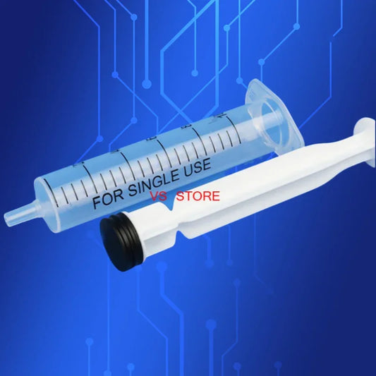 Free Shipping Plastic Dispensing Manual Syringe 1/3/5/10/20cc/ml With 16G 1.5'' 1-1/2 Inch Tubing Length Dispensing Needle Tips