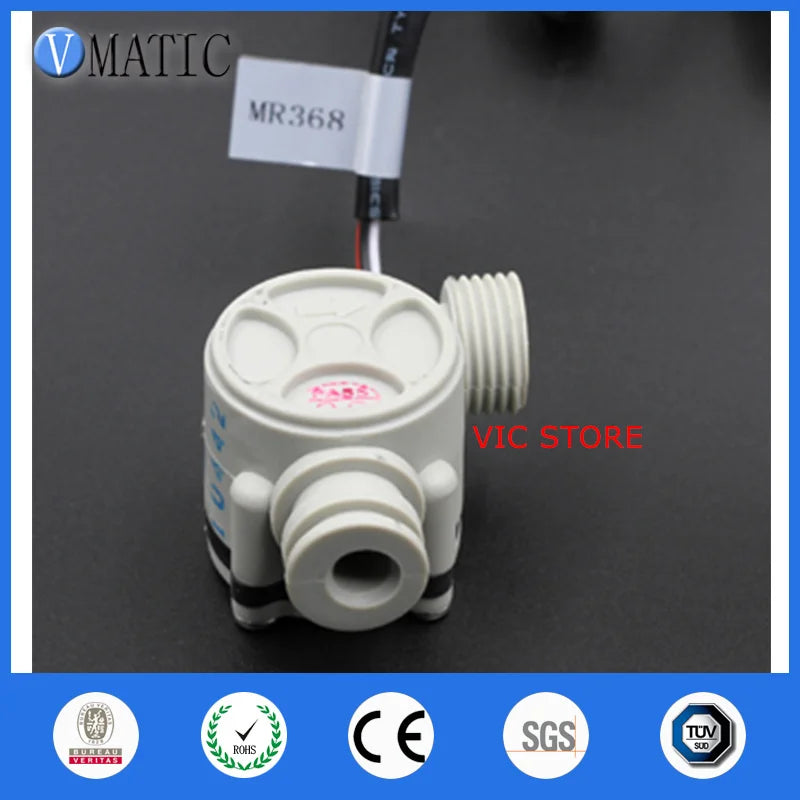 High Quality VCA368 Plastic Hall Dn15 G1/2" Rate 1~30l/min Liquid Electronic Water Flow Sensor Dc Voltage Sensor