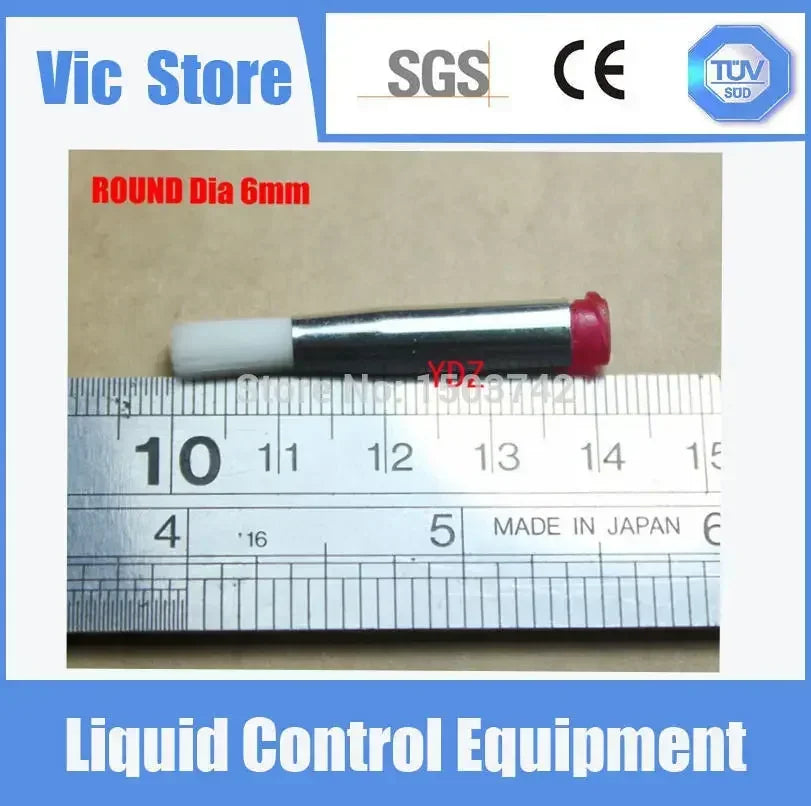 Free Shipping 25G 6mm Brush Tip Needle Double Screw Thread Needles EFD Soft Brush Needle Round Mouth Dispensing Needle
