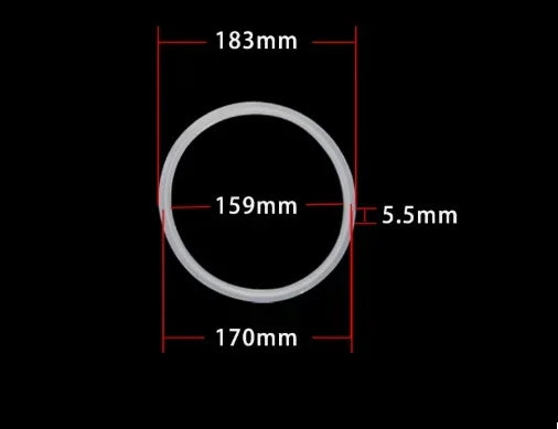 High-Temperature & Acid/Alkali Resistant Silicone Gasket Frame-Mounted Pressure Tank Seal, Durable Anti-Dust Rubber Ring