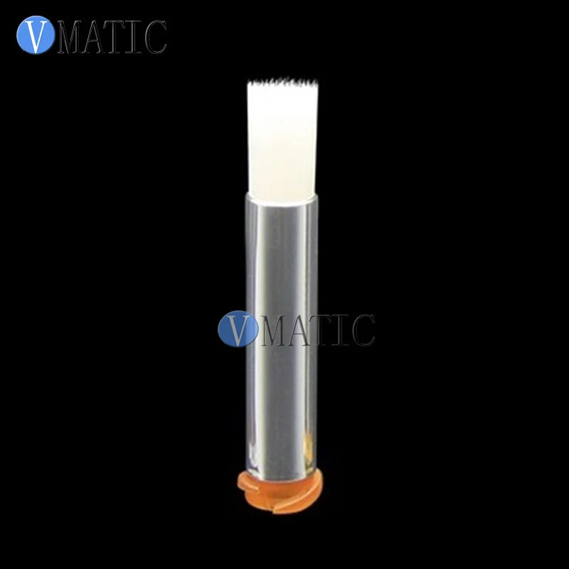 Free Shipping 25G 6mm Brush Tip Needle Double Screw Thread Needles EFD Soft Brush Needle Round Mouth Dispensing Needle