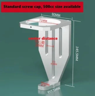 Needle Barrel Bracket for Dispensing Machine - Compatible with 10CC to 500CC Syringes with Silicone Sleeve Holder