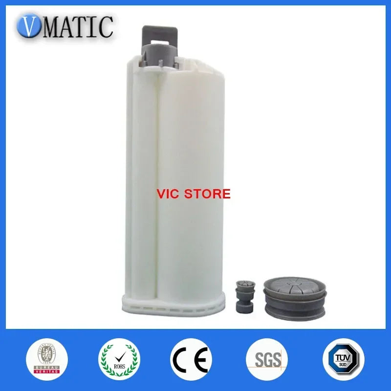 Free Shipping 2 Sets Two Component Cartridge 10:1 For 50ml 50cc Dispensing Gun Cartridge