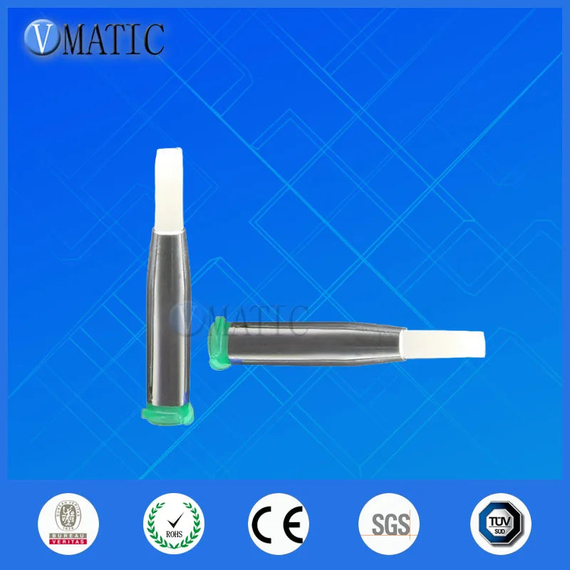 ‌18G Dual Thread Dispensing Needle | 4mm Round Tip with EFD Soft Brush for PCB/SMD Assembly (Anti-Clog + ISO) Free Shipping & Tr