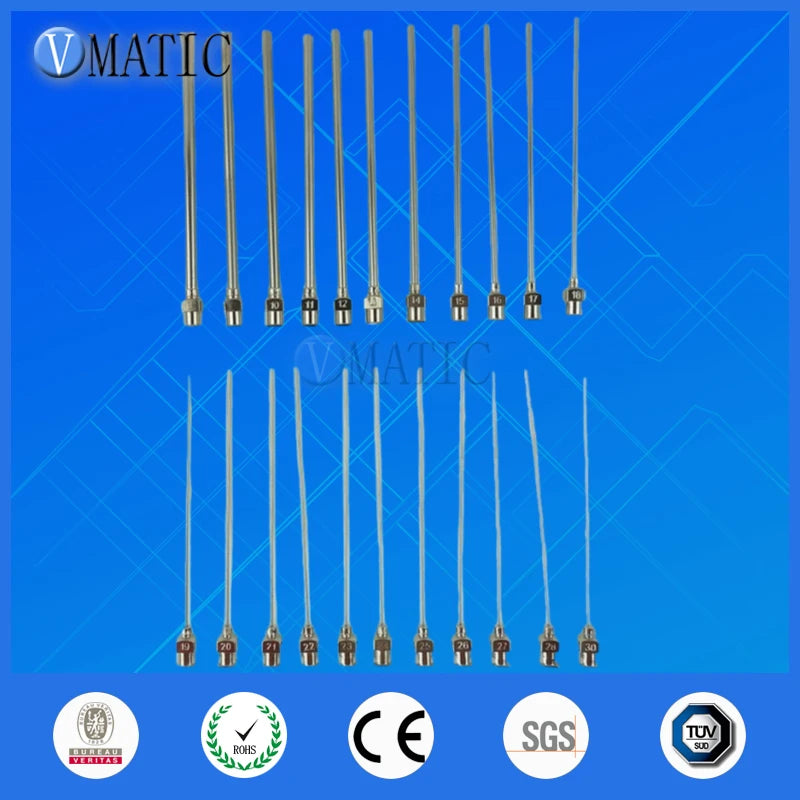 Free Shipping 10pcs 10G-30G Tube Length 10cm 100mm Ce Approved Dispensing Metal Tips