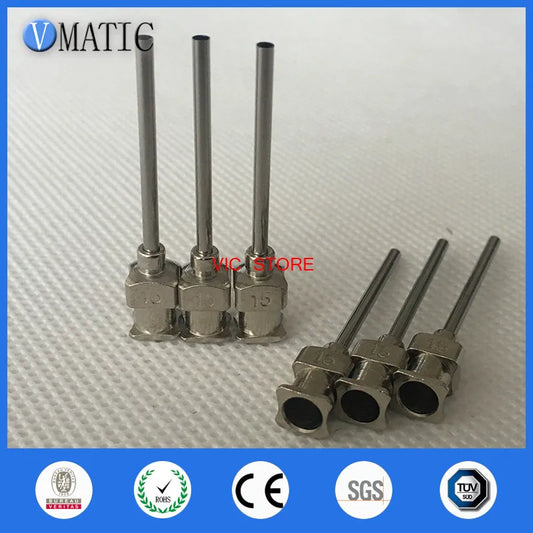 Free Shipping 12Pcs 1 Inch Tip Length 15G Blunt Stainless Steel Glue Dispensing Needles Syringe Needle Glue Dispenser Tips