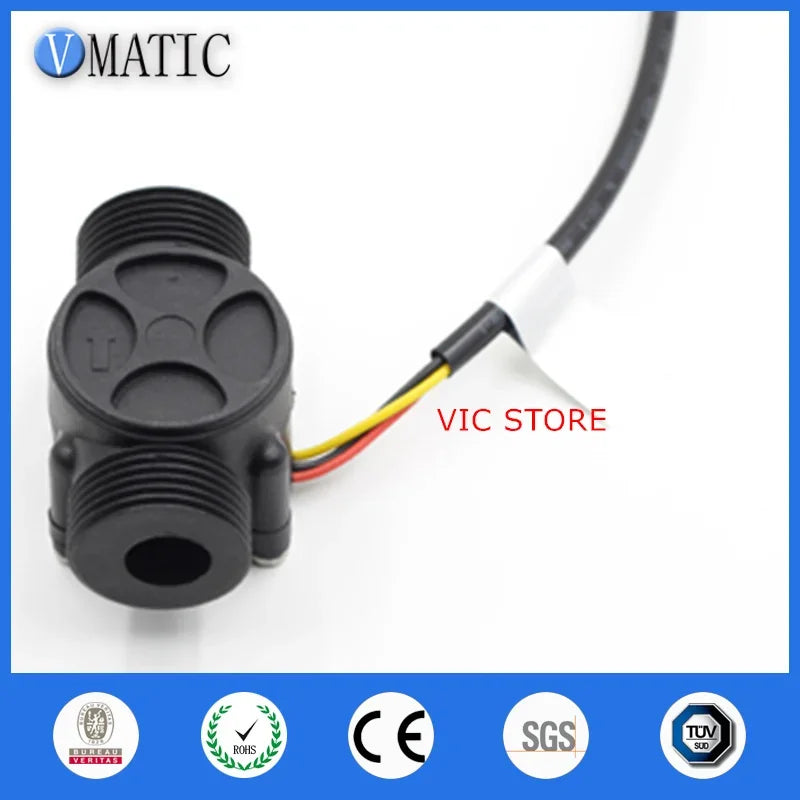 Free Shipping VCA168-6 3/4' ' Indicators 2-60l/m Water G3/4 Meter High Accuracy Plastic Flow Sensor