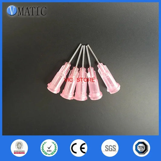 Free Shipping Top Rated Pink Color 20G Stainless Steel Dispensing Needle Tips 1/2 Inch Glue Dispenser Syringe Needle Tips 100pcs