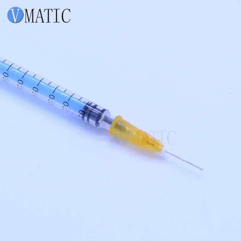Free Shipping Non Sterilized 100Pcs 25G Blunt Glue Dispensing Needles 1/2 Inch