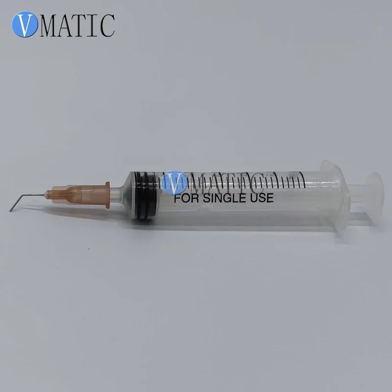 ‌26G(0.41mm) 45° Bayonet Dispensing Needles | 12.7mm(0.5") Stainless Steel Bent Tips for Precision Adhesive (100pcs ESD Pack)‌
