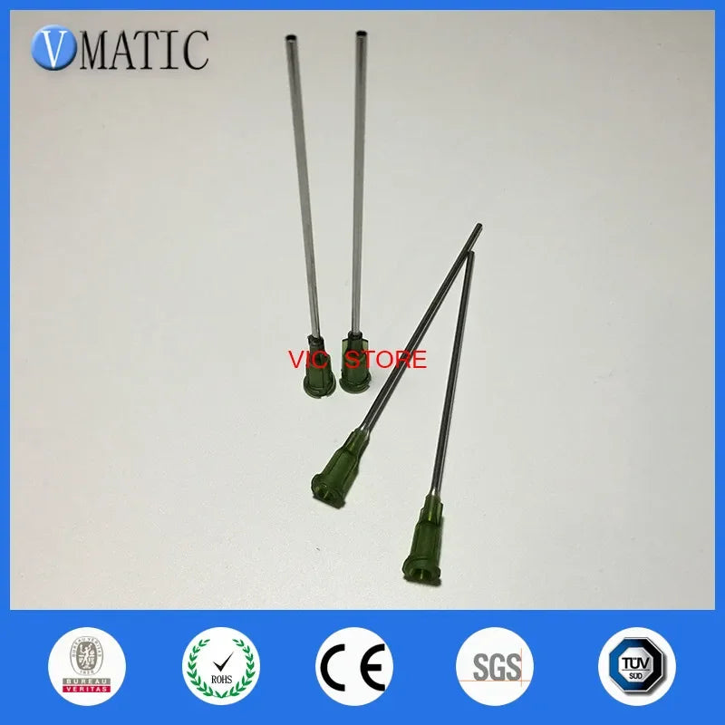 ‌10Pcs 14G Dispensing Needle Tips 100mm | High-Flow Blunt Tip for Epoxy/Glue/Lubricant (Bulk Plastic Syringe Accessories)‌