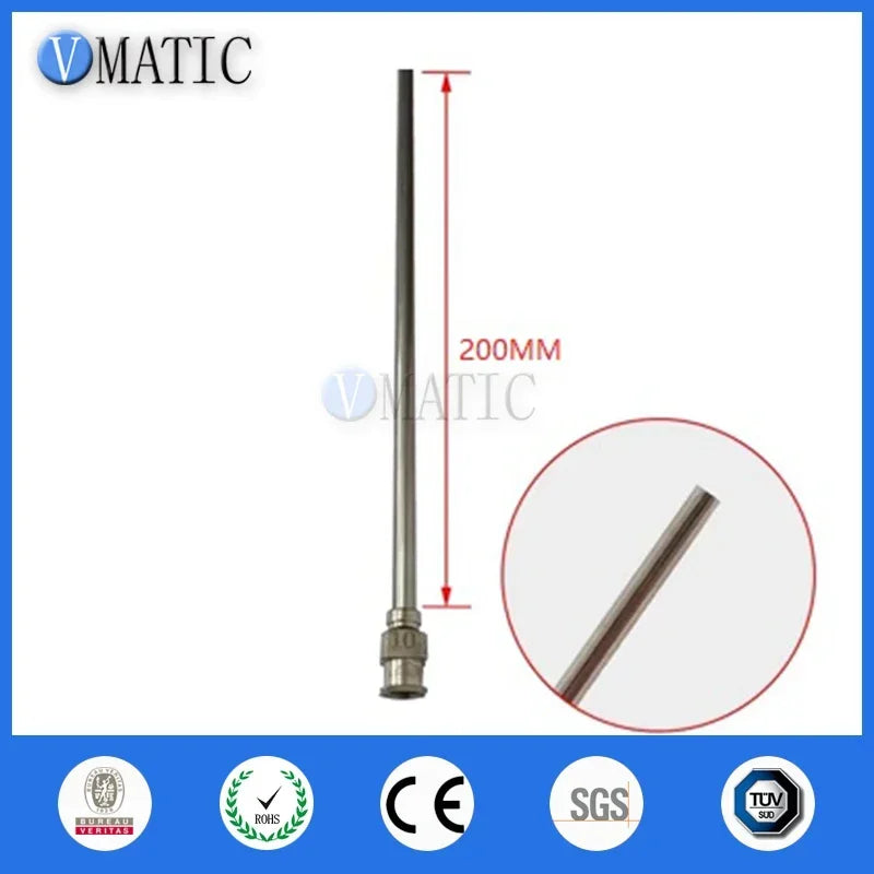 10×8-23G Industrial Dispensing Tips ▶ 316L SS+PTFE 🚚 0.33-1.6mm ID