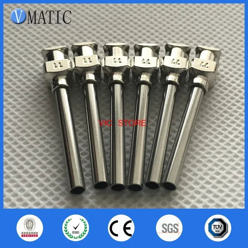 ‌12PCS 11G Stainless Dispensing Needles | 1 Inch Blunt Tip for Electronics Free Shipping‌