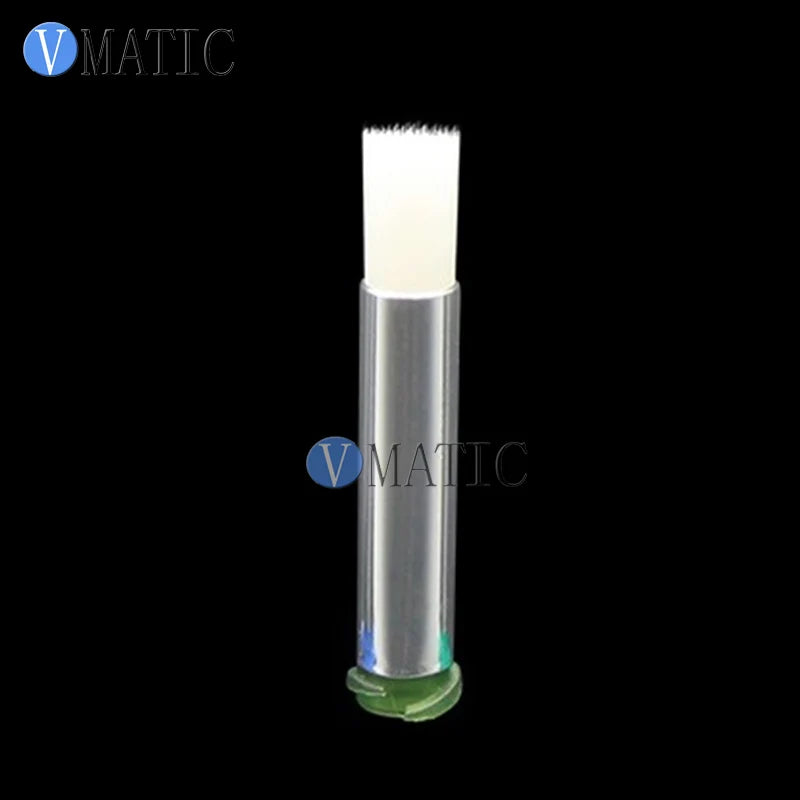 Free Shipping 25G 6mm Brush Tip Needle Double Screw Thread Needles EFD Soft Brush Needle Round Mouth Dispensing Needle