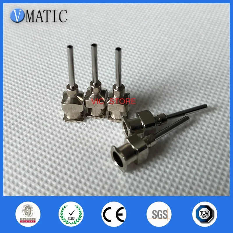 Free Shipping High Precision 0.5'' 16G Stainless Steel Glue Dispensing Tip 12Pcs Liquid Dispenser Needles 1/2 Inch