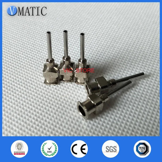 Free Shipping High Precision 0.5'' 16G Stainless Steel Glue Dispensing Tip 12Pcs Liquid Dispenser Needles 1/2 Inch
