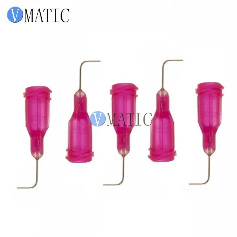 ‌100PCS Red 25G 90° Dispensing Needles 0.5" | Surgical Steel Precision Tips for Crafts/Electronics Free Shipping‌