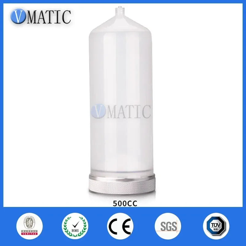 Quality Thickened Explosion Luer Lock Pneumatic Syringe Barrel 500 Ml / Cc With Adapter Piston And Tube