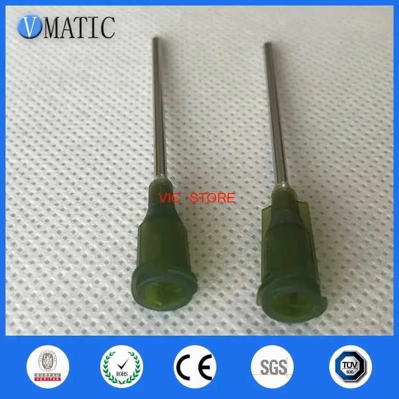 ‌14G Industrial Dispensing Needles 100PCS | Stainless Steel Tips with Safety Lock Hub for SMT Free Shipping‌ ﻿